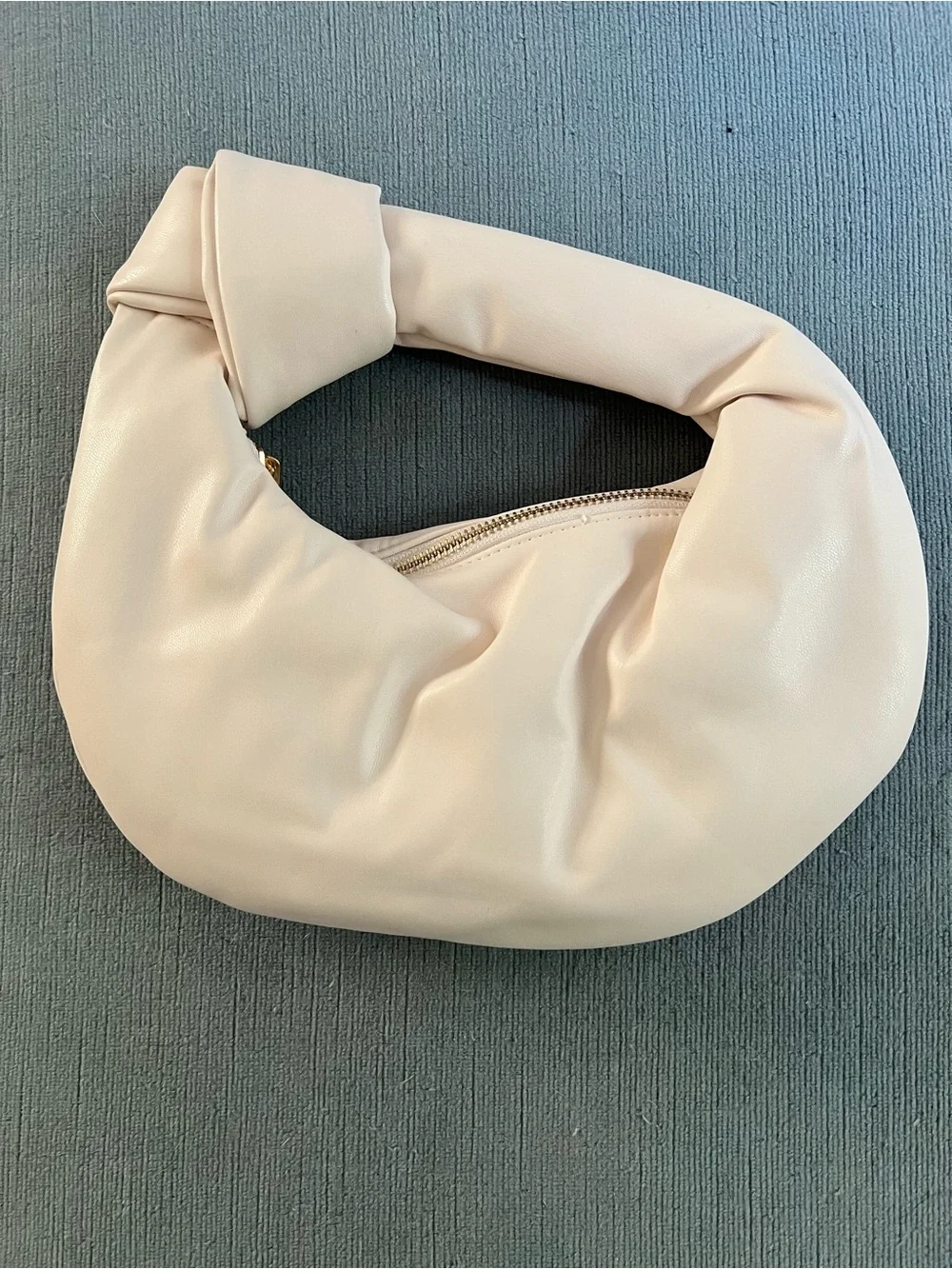 Melie Bianco Cream Crescent Hand Bag